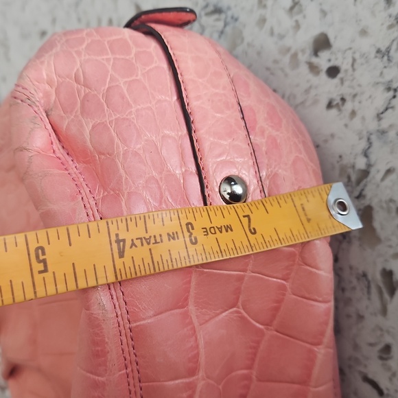 Coach Pink Crocodile-Embossed Bag - Picture 15 of 15